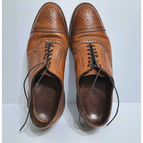 Allen Edmonds Strand Leather Cap Toe Oxford Walnut Brown Mens Size 9.5 - Picture 8 of 11